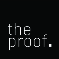 The Proof logo, The Proof contact details