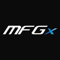 MFGx logo, MFGx contact details