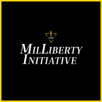 The MilLiberty Initiative logo, The MilLiberty Initiative contact details