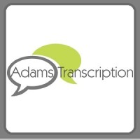 Adams Transcription logo, Adams Transcription contact details