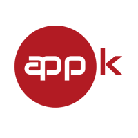 App-K logo, App-K contact details