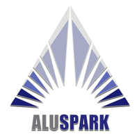 Aluspark logo, Aluspark contact details