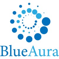 BlueAura logo, BlueAura contact details