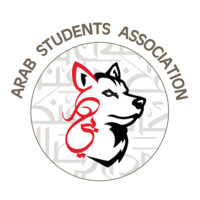 'Arab Students''​ Association at Northeastern University' logo, 'Arab Students''​ Association at Northeastern University' contact details