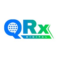 QRx Digital logo, QRx Digital contact details