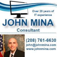 John Mina logo, John Mina contact details