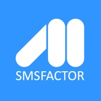 SMSFactor logo, SMSFactor contact details