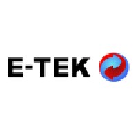 E-TEK logo, E-TEK contact details