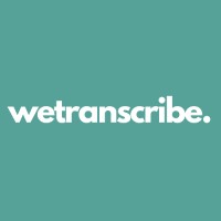 WeTranscribe logo, WeTranscribe contact details