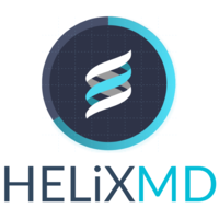 HelixMD logo, HelixMD contact details