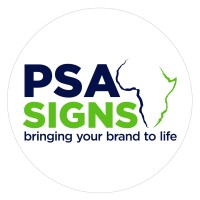 PSA SIGNS logo, PSA SIGNS contact details