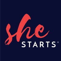 SheStarts logo, SheStarts contact details