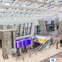 National airport Minsk logo, National airport Minsk contact details