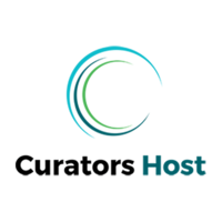 Curators Host logo, Curators Host contact details