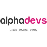 AlphaDevs logo, AlphaDevs contact details