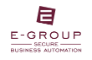 E-Group logo, E-Group contact details