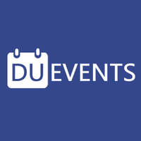 DU Events logo, DU Events contact details