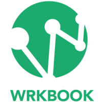 WrkBook logo, WrkBook contact details