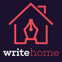 WriteHome logo, WriteHome contact details