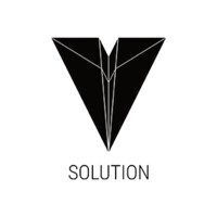 V Solution logo, V Solution contact details