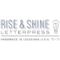 Rise and Shine Letterpress logo, Rise and Shine Letterpress contact details