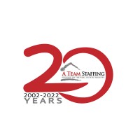 A Team Staffing logo, A Team Staffing contact details