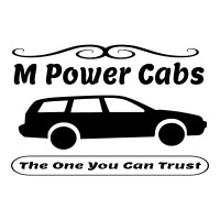 M Power Cabs logo, M Power Cabs contact details