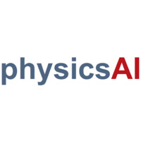 physicsAI logo, physicsAI contact details