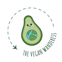 The Vegan Wanderess logo, The Vegan Wanderess contact details