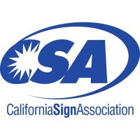 California Sign Association logo, California Sign Association contact details