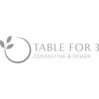 Table for 3 Consulting & Design logo, Table for 3 Consulting & Design contact details