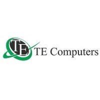 TE Computers logo, TE Computers contact details