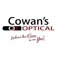 'Cowan''s Optical' logo, 'Cowan''s Optical' contact details