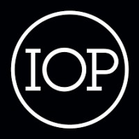 Ink on paper IOP logo, Ink on paper IOP contact details