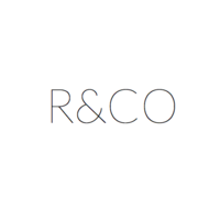 R&CO logo, R&CO contact details