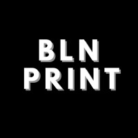 BLN PRINT logo, BLN PRINT contact details