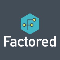 Factored logo, Factored contact details