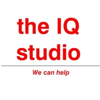 the IQ studio logo, the IQ studio contact details