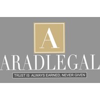 AradLegal logo, AradLegal contact details