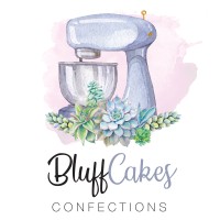 BluffCakes logo, BluffCakes contact details