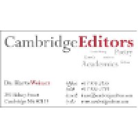 CambridgeEditors logo, CambridgeEditors contact details