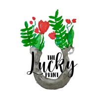 The Lucky Print logo, The Lucky Print contact details