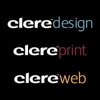 Clere Design | Print | Web logo, Clere Design | Print | Web contact details