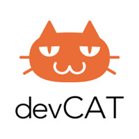 DevCAT logo, DevCAT contact details