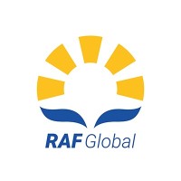 RAF Global logo, RAF Global contact details