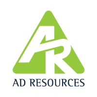 A D Resources logo, A D Resources contact details