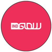 indGlow logo, indGlow contact details