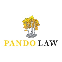 Pando Law logo, Pando Law contact details