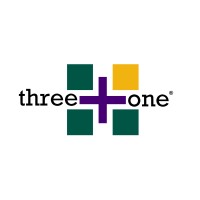 three+one logo, three+one contact details