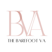 The Barefoot VA logo, The Barefoot VA contact details